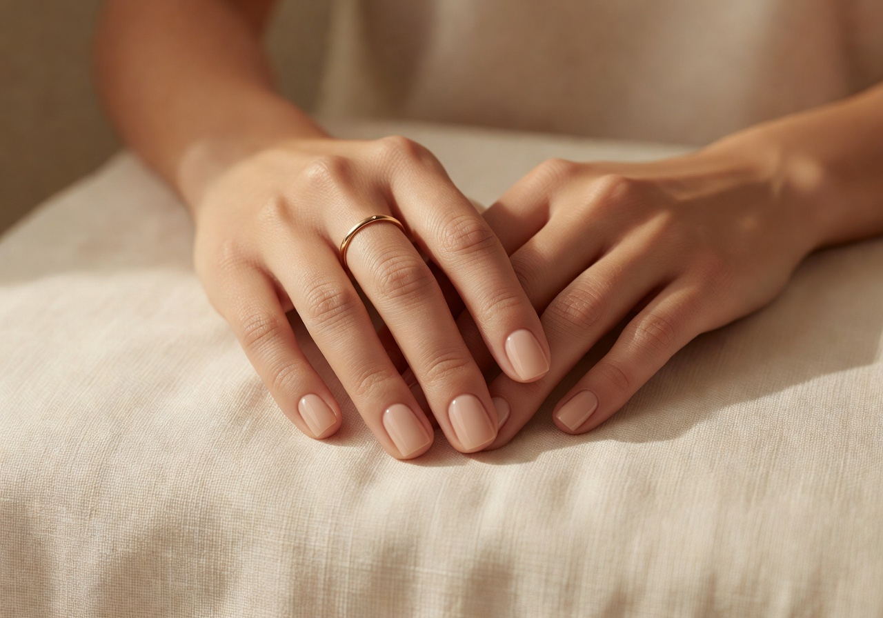 Hände mit gepflegten Nägeln